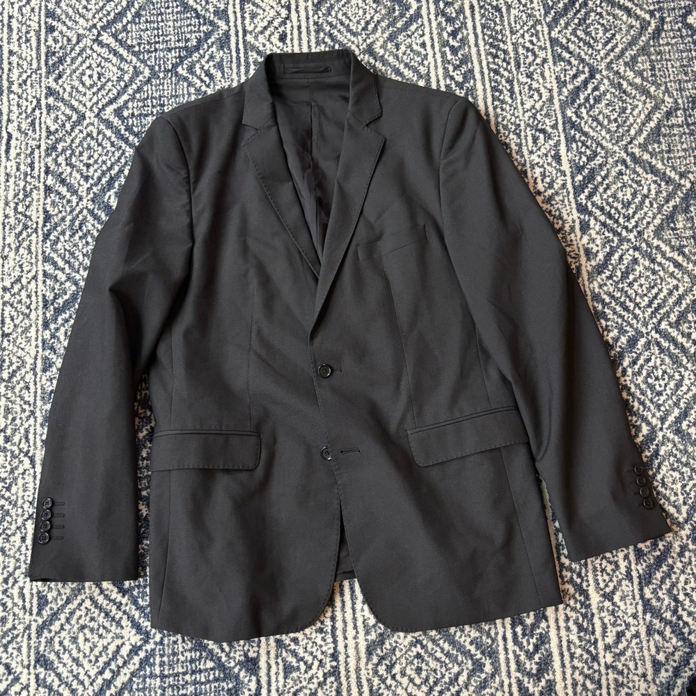 Zara Man Basic Black Blazer Suit Jacket Mens Size… - image 6
